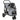 Foldable Dog Stroller, Pet Buggy with Washable Cushion, Mesh Windows, 3 Wheels, for Medium-Sized Dogs up to 20