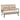 Sofa bed, 2-seater velvet sofa, sleeper function, incl. 2 cushions, velvet look, nature + beige + black