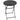 Garden table, round, foldable, for 2 people, wood look, steel + plastic, dark gray, 60 x 60 x 73 cm