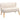 HOMCOM Sofa Retrodesign 2-Sitzer-Sofa, Holzbeine, 117 cm x 56,5 cm x 77 cm, Cremeweiß