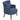 HOMCOM Moderner Armlehnstuhl, Gepolsterter Akzentstuhl mit Lendenkissen, Blau