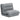 HOMCOM Sitzsack mit Bettfunktion, neigbare Lehne, klappbar, bis 120kg, 70 x 72 x 56 cm, Grau