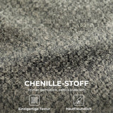 HOMCOM Sessel Drehbarer Loungesessel mit Chenille-Optik, Breiter Sitzfläche, für Wohnzimmer – Produktabbildung 7