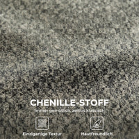 HOMCOM Sessel Drehbarer Loungesessel mit Chenille-Optik, Breiter Sitzfläche, für Wohnzimmer – Produktabbildung 7