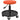 Workshop stool with wheels, storage shelf, height-adjustable 38-50cm, load capacity up to 135 kg, orange