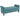 Vintage-design bench, bench with storage, velvet look, green