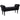 Bench, bed bench, timeless design, soft upholstery, up to 130 kg, black, 102 x 36 x 51 cm