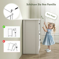 HOMCOM Küchenschrank mit Kabelloch, Kommode mit 2 Schränken, offenes Fach, Schublade, 80 x 35 x 72,2 cm – Produktabbildung 6