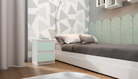 Nachttisch Malwa M2 ARTESO MINT / Mintgrün – Produktabbildung 2