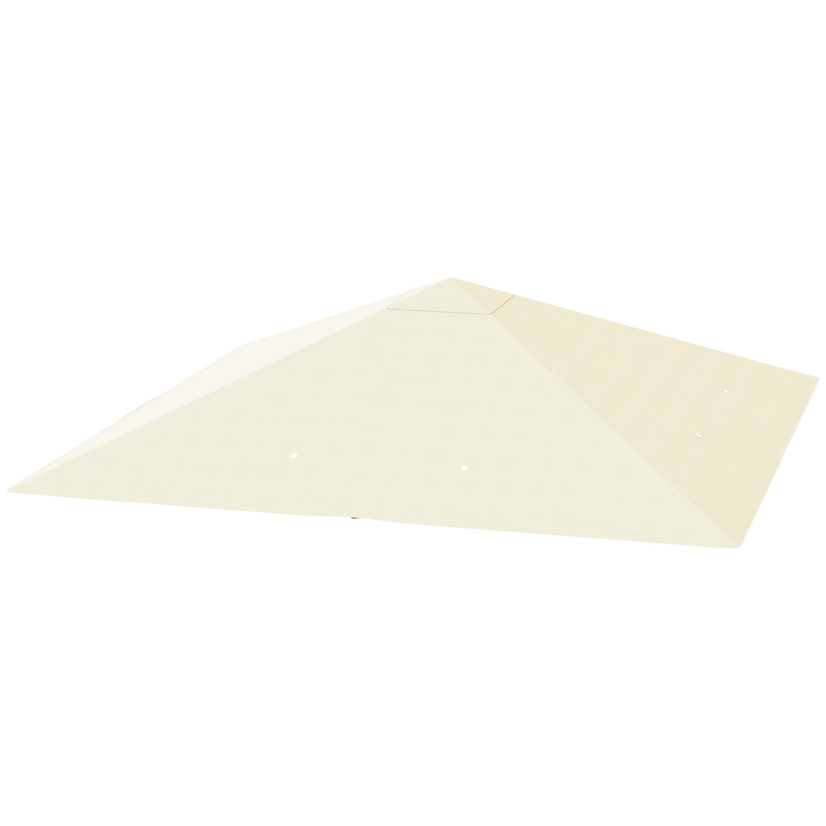Garden pavilion roof 3x3 m with 8 drainage holes, made of 600D Oxford fabric, cream white