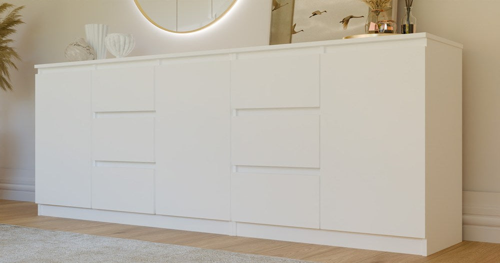 Kommode COSTA 1D3S/2D3S WEISS – Produktabbildung 2