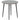 Outsunny Gartentisch Stahl Buffettisch mit Stahlrahmen, PE-Rattan-Rand, verstellbaren Füßen, 4 Personen 80 x