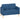 HOMCOM Zweisitzer-Sofa mit Stauraum, Knopfheftung, Kissen, Kautschukbaumholz, 117x62x78cm, Blau