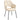 HOMCOM Esszimmerstuhl, Cordbezug, Schalenform, Metallbeine, Fußpolster, Beige
