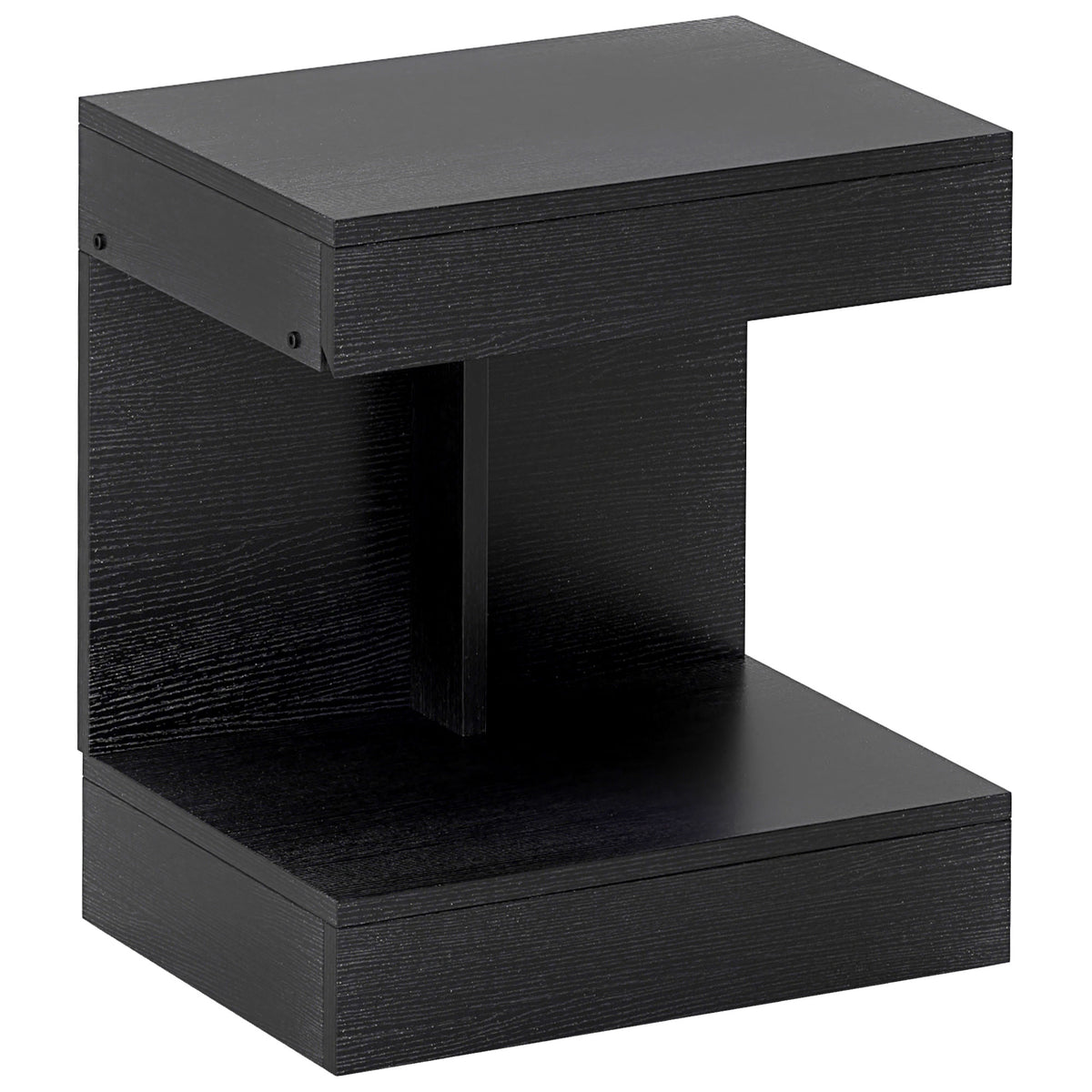 Nightstand, side table with drawer and storage compartment, modern sofa table with shelf for various rooms