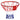 Basketball hoop, indoor & outdoor with Ø46 cm rim and net, wall mount, basketball board for adults, red + blue +