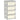 Storage boxes for children, 4 large drawers, rounded edges, plastic, 37x37x76 cm, cream white