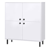 Venus four-door chest of drawers white