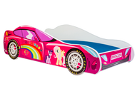 Children's bed auto PINK 140x70
