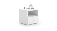 Emi bedside cabinet white - handle white