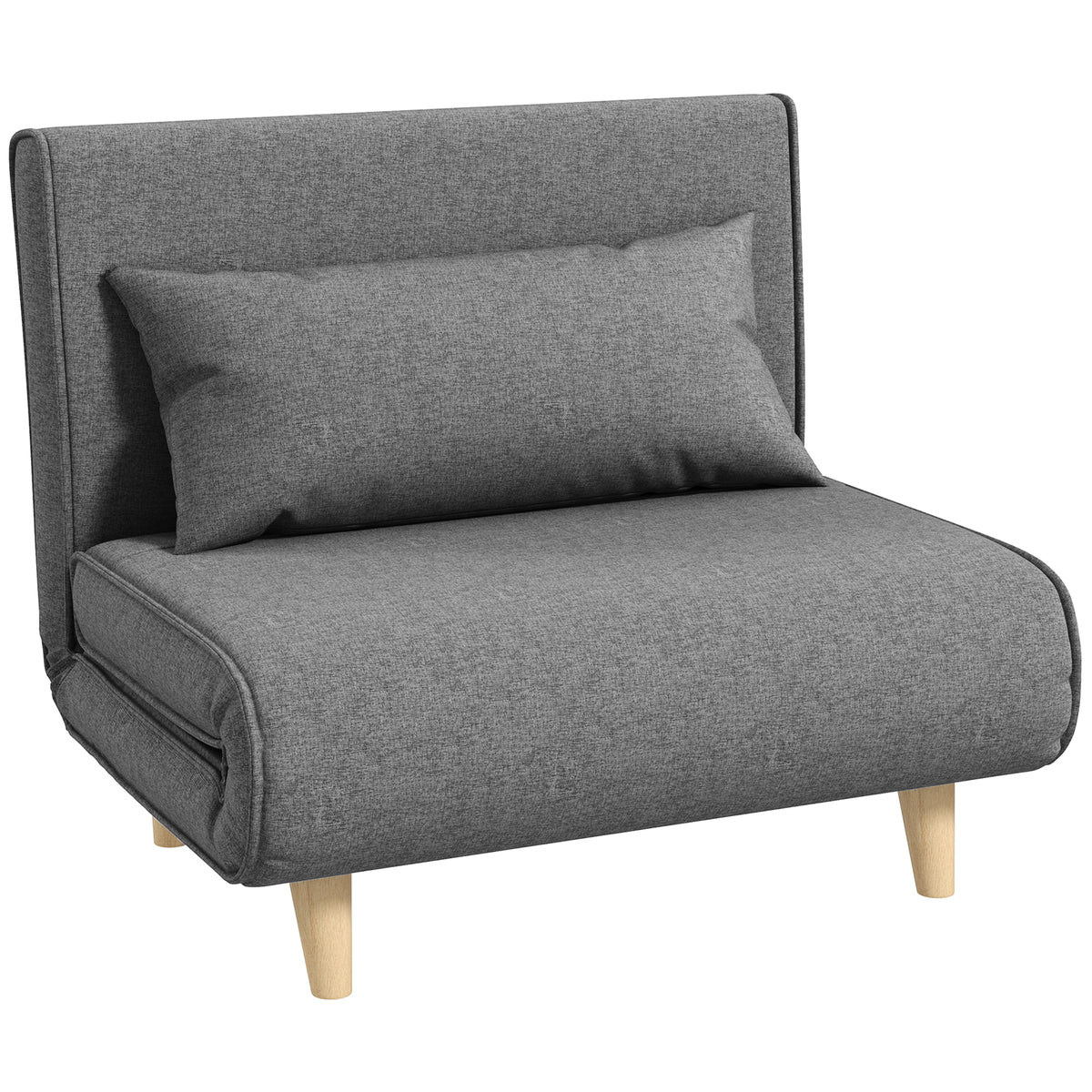 Einzelsofa Schlafsofa Sofabett Klappsofa verstellbar Rückenlehne Liege nordisch skandinavisch 25D Schaumstoff
