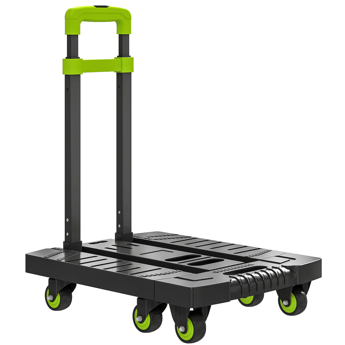 HOMCOM Sackkarre klappbar Metall Transportkarre mit Räder verstellbarem Griff 49 x 35 x 102 cm Grün