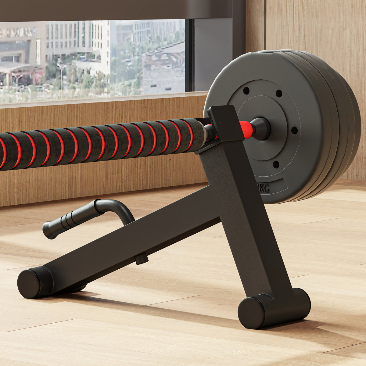 Barbell Jack Deadlift Jack mit rutschfestem Griff Kreuzheben Langhantelheber 50 x 12 x 33 cm Schwarz – Produktabbildung 2