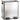 2 x 20 L double trash can, pedal opening, easy to clean, stainless steel, plastic, silver