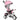 6-in-1 children's tricycle with push handle, canopy, safety belt, storage basket, for 1-5 years, pink
