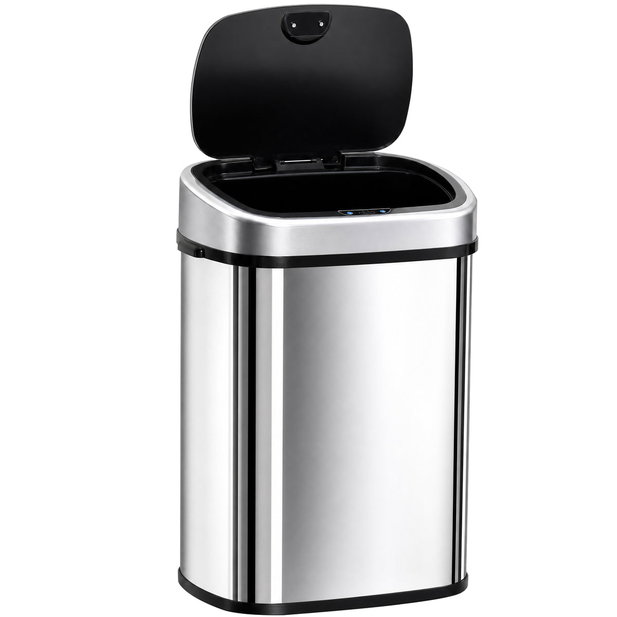 58L Automatic Sensor Trash Can with Motion Sensor, Waterproof Stainless Steel Waste Bin for Kitchen, Office