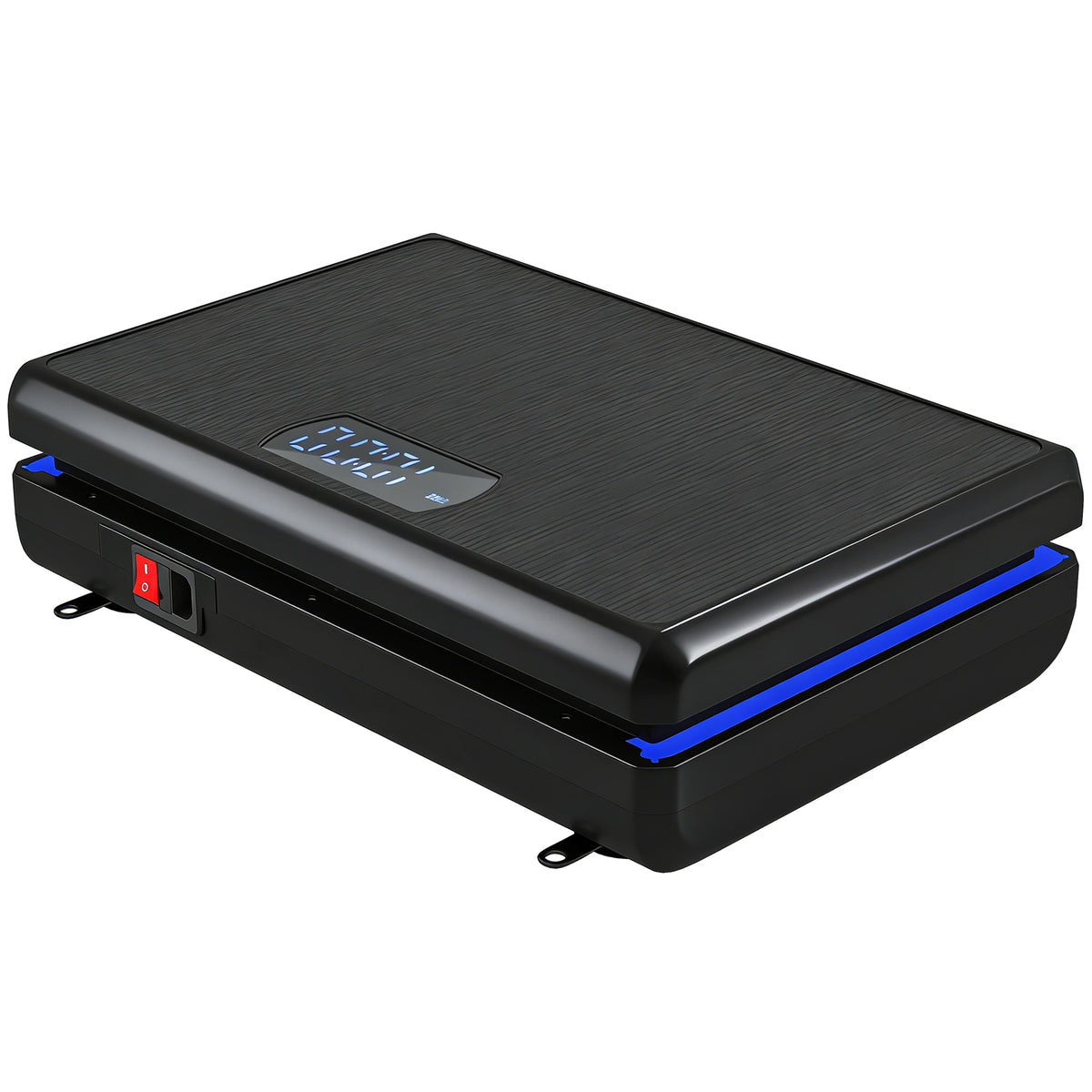 Vibration plate plate compactor with 120 intensity levels, 5 pre-programmed modes, LED lights, resistance bands