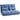 Floor sofa sofa bed, foldable, adjustable backrest, 102 cm x 73 cm x 60 cm, blue