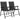 Outsunny 2er-Set Klappstuhl Gartenstuhl klappbar mit hoher Rückenlehne Armlehne Stahl Texteline 58 x 62 x 97
