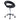 Rolling stool work stool swivel stool office chair height-adjustable, PU+metal, black, 50 x 54 x (66-78) cm