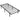 HOMCOM Bettgestell, 90 x 200 cm Metallbett mit Stauraum unter dem Bett, Metallgestell mit Lattenrost, kein