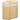 HOMCOM Wäschekorb 100L mit herausnehmbaren Wäschebank 62,5 cm x 37 cm x 60,5 cm Natur + Weiß