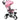 6-in-1 children's tricycle with push handle, canopy, safety belt, storage basket, 18+ months, pink