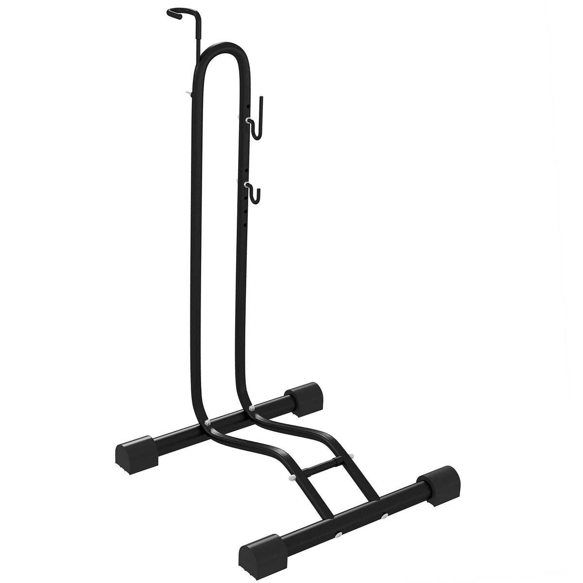 Fahrradständer, vertikal/horizontal, für 24-29", 700c, 41 x 41 x 76-121cm, Stahl, Schwarz