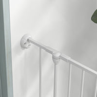PawHut Welpenauslauf, modulares Design, klappbar, Stahlrahmen, für Innen, weiß, 90 x 123 x 102cm – Produktabbildung 8