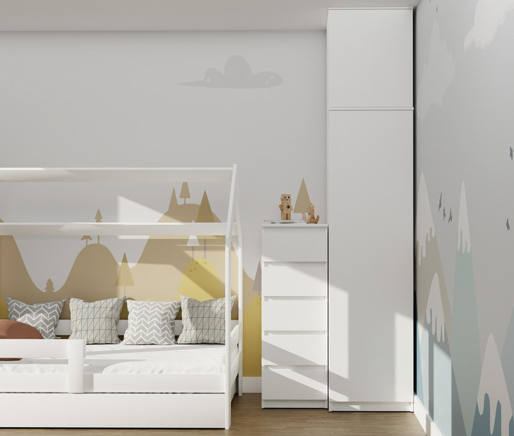 Schrankaufsatz SD-50 WEISS Regal 50 cm für Garderobe Zimmer – Produktabbildung 2