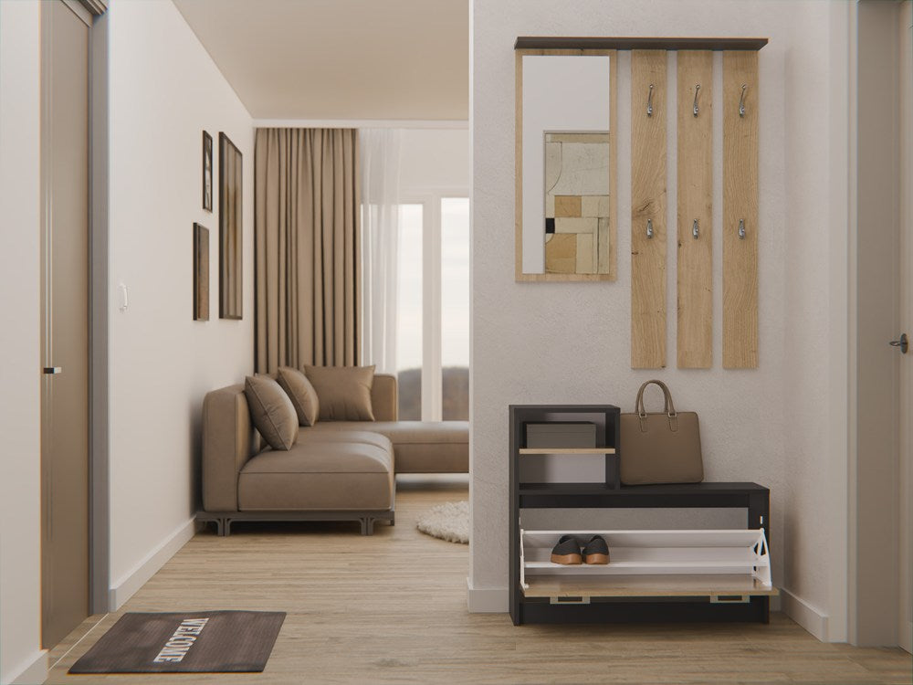 Garderobe VERA ANTHRAZIT EICHE ARTISAN – Produktabbildung 3
