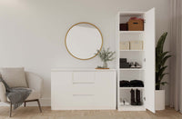 Kleiderschrank Malwa SD-50 WEISS – Produktabbildung 6
