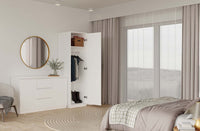 Kleiderschrank Malwa SD-50 WEISS – Produktabbildung 9