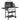 Outsunny Gasgrill, BBQ-Grill, 4 Hauptbrenner, 1 Seitenkocher, 1 Warmhalteplatte; 135 x 55 x 103 cm, Schwarz