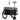 HOMCOM Lastenanhänger Bollerwagen 130 x 64 x 103 cm Stahl Schwarz+Grau