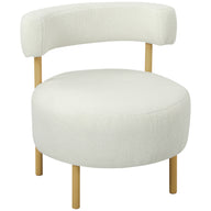 HOMCOM Sessel Loungesessel Relaxsessel mit Sherpa-Fleece, Metallbeinen in Holzoptik Polstersessel 67 x 67 x