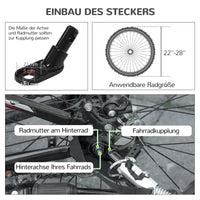 PawHut 2-in-1 Hundebuggy Hundejogger Fahrradanhänger bis 20kg 2 Reflektoren 1 Sicherheitsleine 150 x 68 – Produktabbildung 5