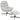Recliner chair with footstool, lounge chair with chenille fabric, modern TV chair, 78 x 93 x 100 cm, cream white