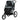 PawHut Hundewagen Hundetrolley mit Jogger-Funktion bis 20 kg Klappbar Netzfenster, Ablagekorb, Grau, 111 x 58