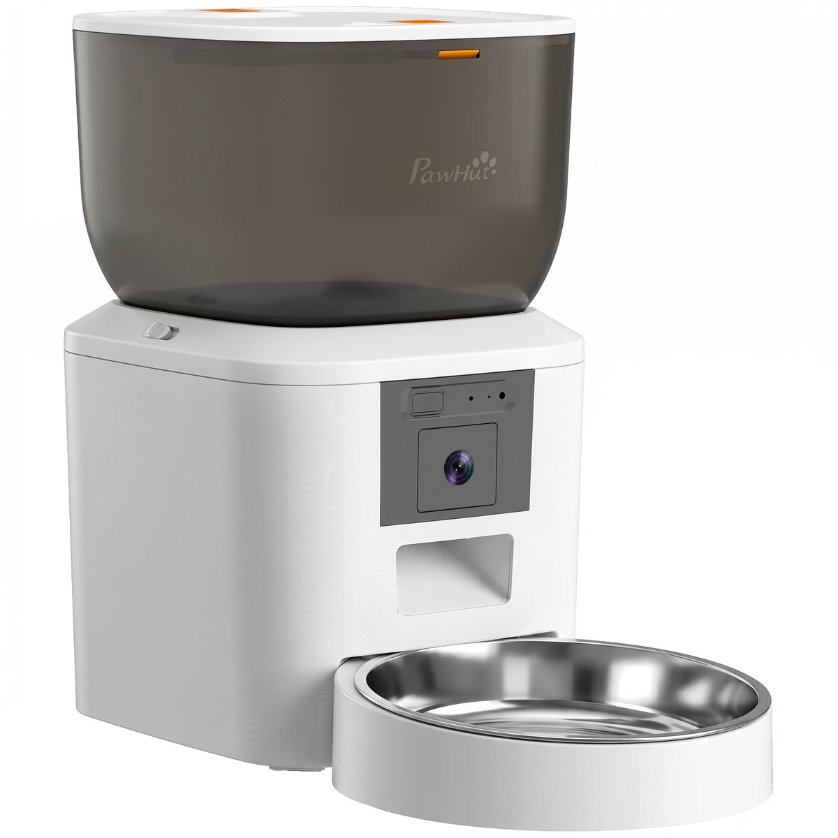 Automatic cat feeder with camera, 2.4 GHz Wi-Fi, app control, 4L feeder for 1–10 meals, 2-way audio